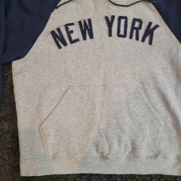 Adidas New York Hoodie Men’s M Gray Navy - Picture 3 of 6